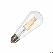 ST58 E27, LED Leuchtmittel transparent 7,5W 2700K CRI90 320°