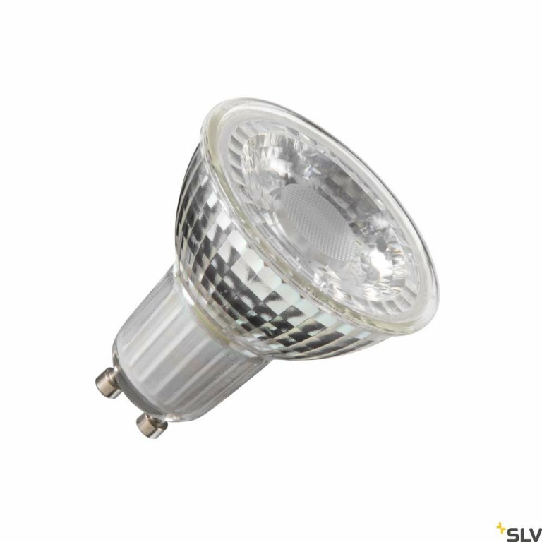 SLV QPAR51 GU10 LED Leuchtmittel 6W 2200-2700K Dim-to-Warm CRI93 36° silber