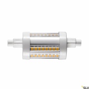 QT DE12 R7S 78mm, LED Leuchtmittel transparent 9W 3000K CRI90 330°