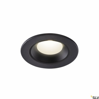 SLV NUMINOS® XS, Deckeneinbauleuchte schwarz 4000K 55°