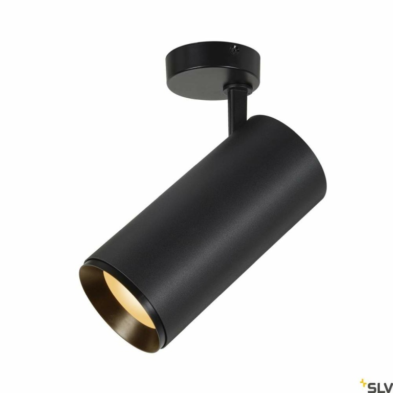 SLV NUMINOS® SPOT DALI XL, Deckenaufbauleuchte schwarz 36W 2700K 24°