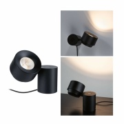 LED Tischleuchte Puric Pane 300lm 3W 2700K Schwarz 2in1 mit Touch-Schalter dimmbar mit 3-Step-Dim schwenkbar