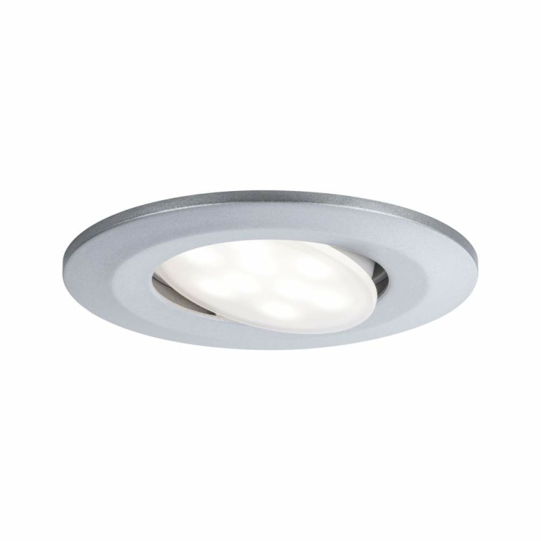 Paulmann HomeSpa LED Einbauleuchte Calla 3er-Set schwenkbar IP65 90mm 30° 3x5W 3x430lm 230V 3000K Chrom matt