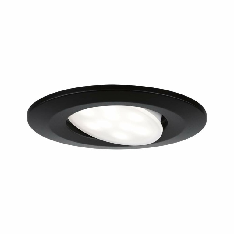 Paulmann HomeSpa LED Einbauleuchte Calla 3er-Set schwenkbar IP65 90mm 30° 3x5W 3x430lm 230V 3000K Schwarz matt