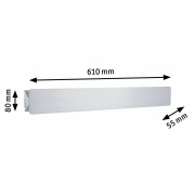 LED Wandleuchte Katla   2700K 550lm 230V 12W  Alu gebürstet