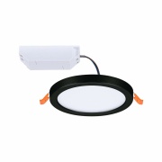 VariFit LED Einbaupanel Areo IP44 rund 118mm 3000K Schwarz