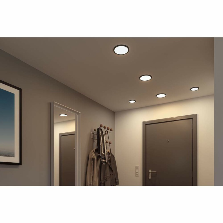 Paulmann VariFit LED Einbaupanel Areo IP44 rund 118mm 4000K Schwarz