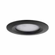 LED Einbauleuchten 3er-Set Nova Plus Coin rund 6W 2700K 470lm IP44 Schwarz matt starr dimmbar 230V