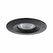 LED Einbauleuchte Nova mini Coin 3er-Set starr IP44 4W 2700K Schwarz matt 230V