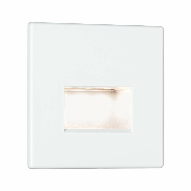 Paulmann LED Wandeinbauleuchte Edge Quadro Weiß matt eckig 80x5mm 1,2W 50lm 2700K 230V