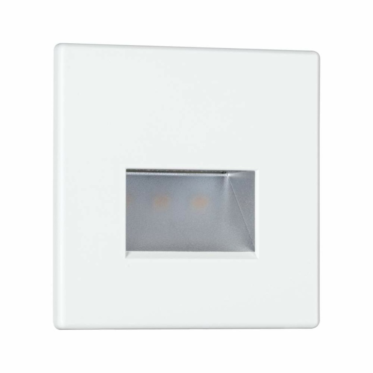 Paulmann LED Wandeinbauleuchte Edge Quadro Weiß matt eckig 80x5mm 1,2W 50lm 2700K 230V