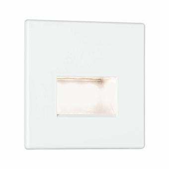 Paulmann LED Wandeinbauleuchte Edge Quadro Weiß matt eckig 80x5mm 1,2W 50lm 2700K 230V