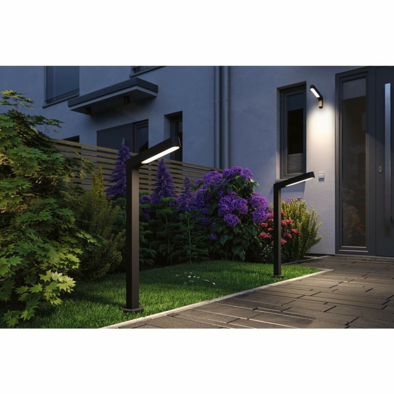 Paulmann Plug & Shine LED Pollerleuchte Ito Vertikale Ausrichtung IP65 3000K 6W   Anthrazit