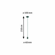 Neordic Pendelleuchte Tilla  E27   max. 60W Grün dimmbar Metall