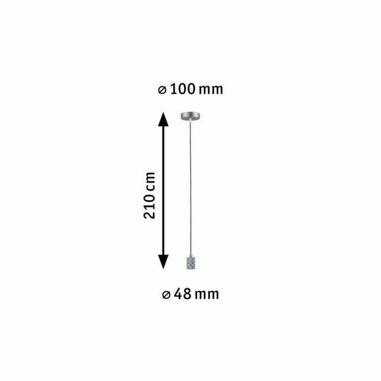 Paulmann Neordic Pendelleuchte Tilla  E27   max. 60W Alu dimmbar Metall