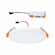 VariFit LED Einbaupanel Veluna Edge IP44 rund 120mm 650lm 4000K Weiß