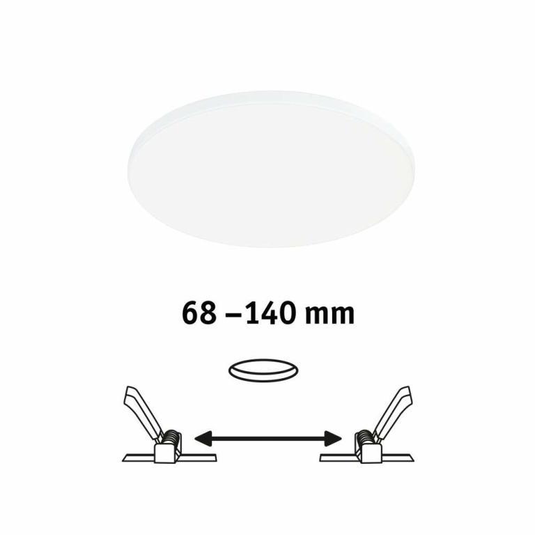 Paulmann VariFit LED Einbaupanel Veluna Edge IP44 rund 160mm 1100lm 4000K Weiß