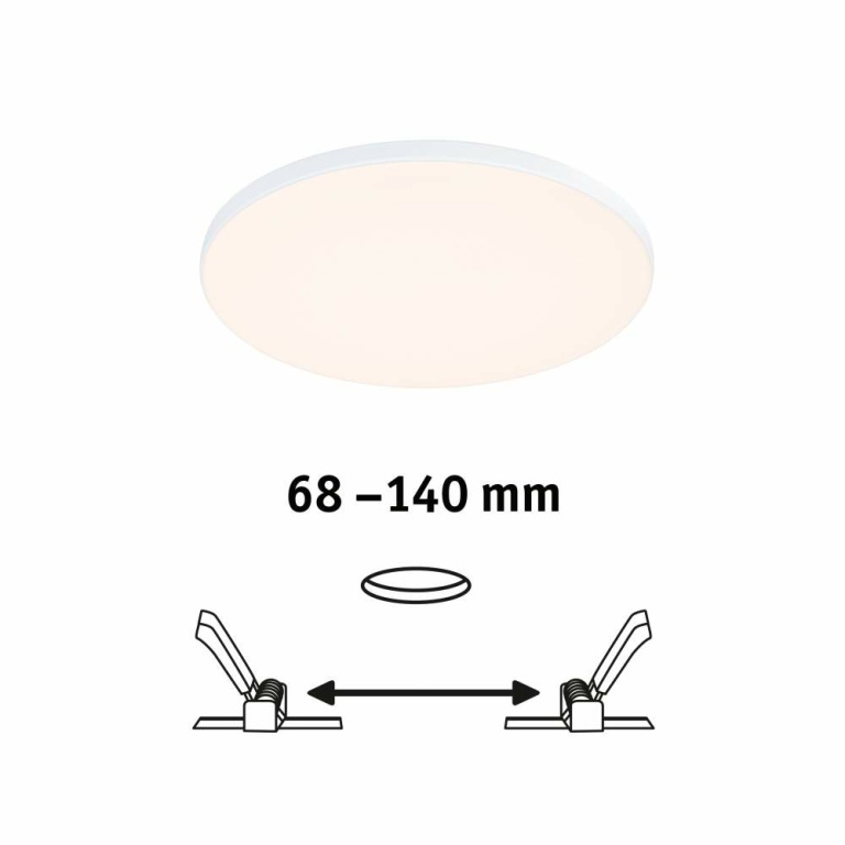 Paulmann VariFit LED Einbaupanel Veluna Edge IP44 rund 160mm 1100lm 3000K Weiß