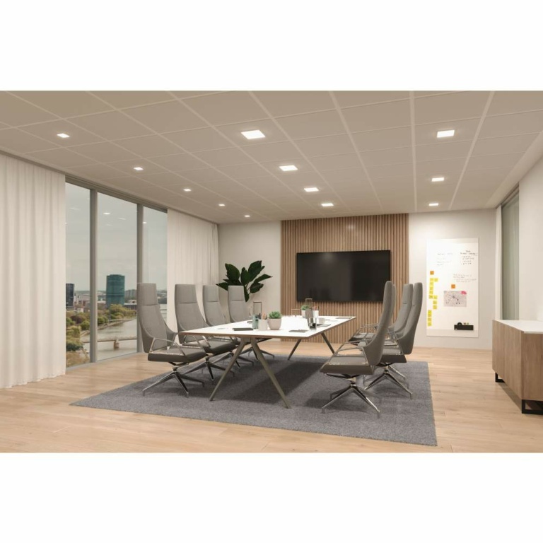 Paulmann VariFit LED Einbaupanel Veluna Edge IP44 eckig 90x90mm 450lm 3000K Weiß dimmbar