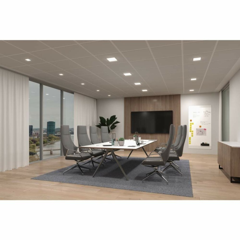 Paulmann VariFit LED Einbaupanel Veluna Edge IP44 eckig 90x90mm 500lm 4000K Weiß dimmbar