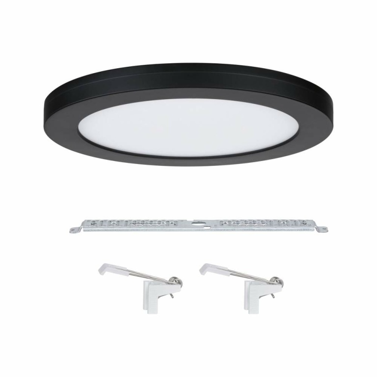 Paulmann LED Einbaupanel 2in1 Cover-it  rund 225mm 1200lm 4000K Schwarz