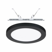 LED Einbaupanel 2in1 Cover-it  rund 225mm 1200lm 4000K Schwarz