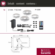 MaxLED 250 LED Strip TV Comfort Basisset 75 Zoll 5,1m   25,5W 230lm/m 28LEDs/m 3000K 36VA