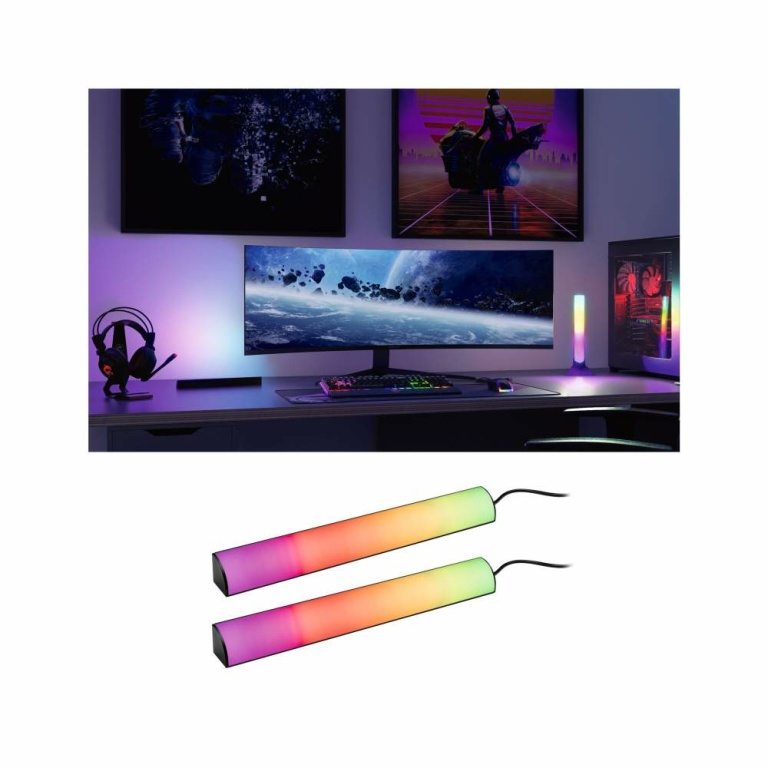 Paulmann EntertainLED Lightbar Dynamic RGB USB 30cm 2x0,6W 2x24lm