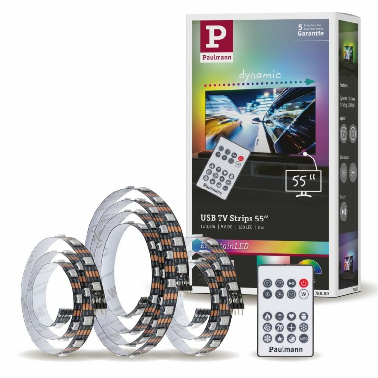 RGB 15VA Paulmann Stripe 105W | Dynamic LED EntertainLED 78888 60LEDs/m 5m Lampen1a