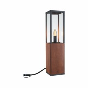 Plug & Shine Pollerleuchte Venea 60cm IP44 Holz inkl. Leuchtmittel