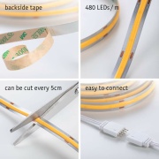 MaxLED 500 LED Strip Full-Line COB Basisset  1,5m   10W 750lm 480LEDs/m 2700K 25VA