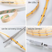 SimpLED LED Strip Full-Line COB Basisset 1,5m   7W 750lm 384LEDs/m 3000K 12VA