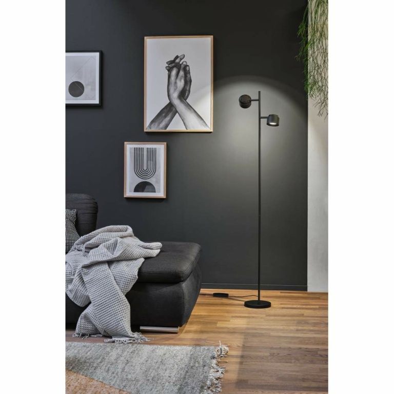 Paulmann LED Stehleuchte Puric Pane Smart Home ZigBee 2-flammig 300lm 3W 2700K Schwarz dimmbar schwenkbar