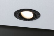 LED Einbauleuchten 3er-Set Nova Plus Coin rund 6W 2700K 470lm IP65 Schwarz matt schwenkbar dimmbar 230V