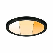 VariFit LED Einbaupanel Dim to Warm Areo IP44 rund 175mm 2000 - 4000K Schwarz dimmbar