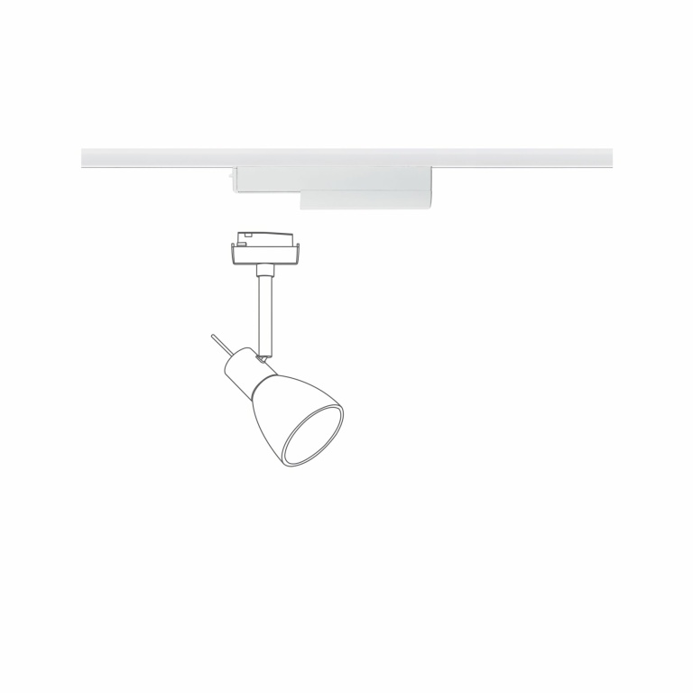 Paulmann URail Zigbee Schienenadapter Spot-Adapter Reinweiß On/Off/Dimm max. 50W