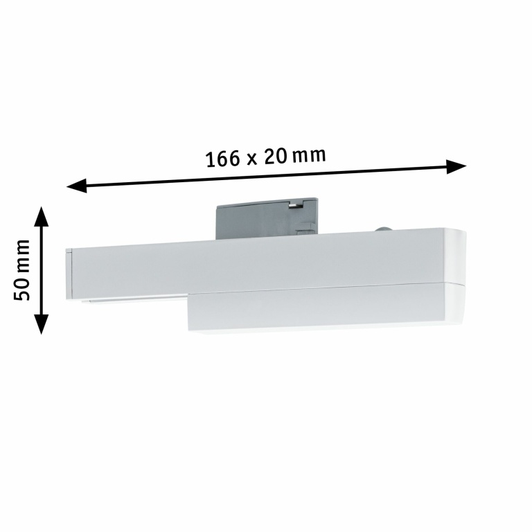 Paulmann URail Zigbee Schienenadapter Spot-Adapter Reinweiß On/Off/Dimm max. 50W