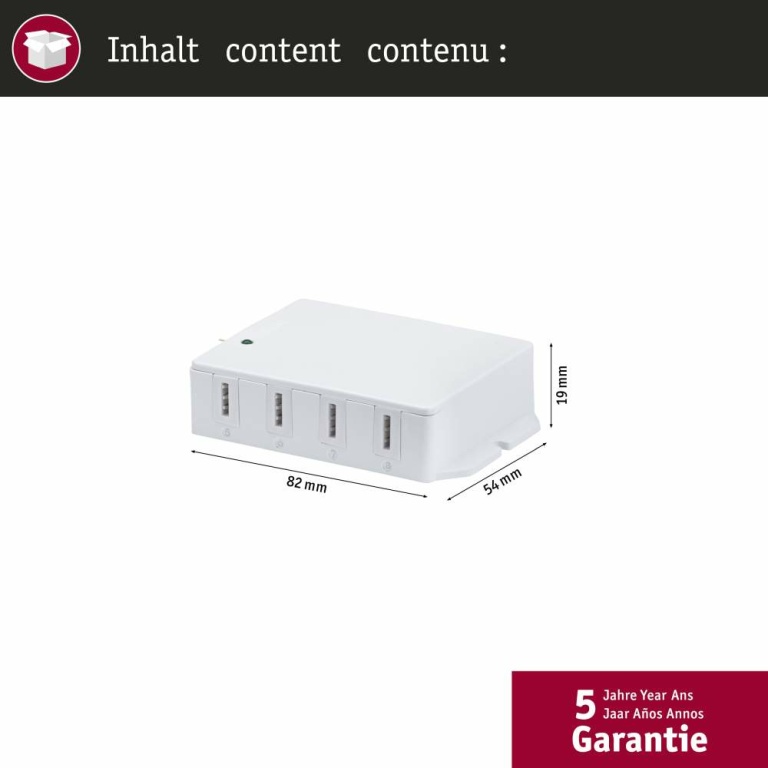 Paulmann Clever Connect Connection Box Tunable White Tunable White    Weiß