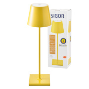 Sigor Nuindie Akku-Tischleuchte  gelb LED rund 380mm IP54 dimmbar Flex-Mood Easy-Connect