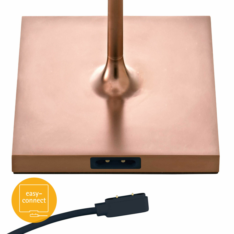 SIGOR Sigor Nuindie Akku-Tischleuchte mini bronze LED rund 250mm IP54 dimmbar Flex-Mood Easy-Connect