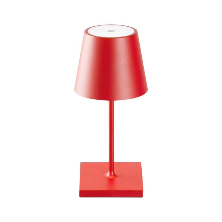 SIGOR Sigor Nuindie Akku-Tischleuchte mini rot LED rund 250mm IP54 dimmbar Flex-Mood Easy-Connect