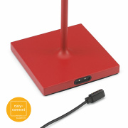 Sigor Nuindie Akku-Tischleuchte mini rot LED rund 250mm IP54 dimmbar Flex-Mood Easy-Connect