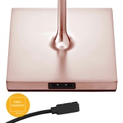 Sigor Nuindie Akku-Tischleuchte  Roségold LED rund 380mm IP54 dimmbar Flex-Mood Easy-Connect