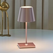 Sigor Nuindie Akku-Tischleuchte mini Roségold LED rund 250mm IP54 dimmbar Flex-Mood Easy-Connect