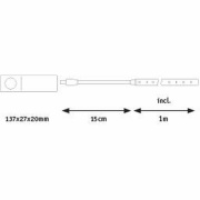 LED Strip batteriebetrieben 1m   2W 156lm/m  3000K