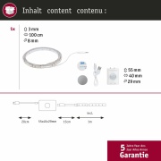 LED Strip batteriebetrieben 1m   1,4W 140lm/m  3000K