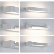 LED Wandleuchte 3-Step-Dim Lucille IP44  2700K 800lm 230V 11,5W dimmbar Weiß