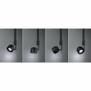 LED Pendelleuchte Puric Pane Smart Home ZigBee 500lm 6W Schwarz schwenkbar dimmbar Pendellänge einstellbar