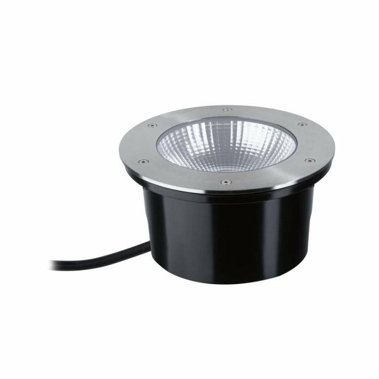 Paulmann LED Bodeneinbauleuchte Durea  IP67 rund 213mm 3000K 12,5W 850lm 230V Edelstahl Metall