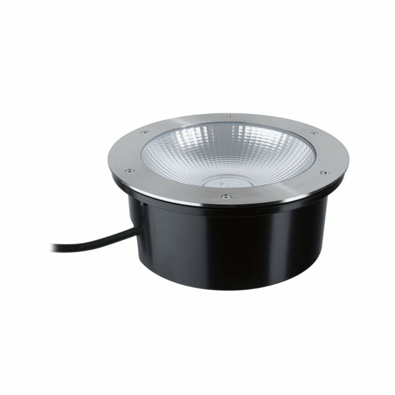 Paulmann LED Bodeneinbauleuchte Durea  IP67 rund 273mm 3000K 15W 950lm 230V Edelstahl Metall